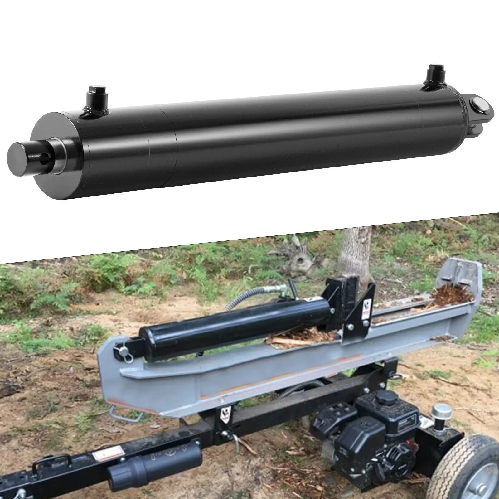 

TM Log Splitter Hydraulic Cylinder 4 inch Bore 24 inch Stroke Universal Heavy Duty 4×24 Hydraulic Cylinder