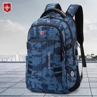 Waterproof 15.6 Inch Laptop Backpack Men USB Charging Anti-theft Swiss Backpack Travel Women Rucksack Male School Bag Mochila 2