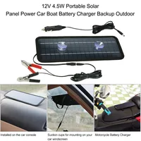 Chargeur solaire 12V portable, panneau solaire, chargeur de batterie solaire 12 volts, chargeur de batterie solaire étanche pour voiture 3