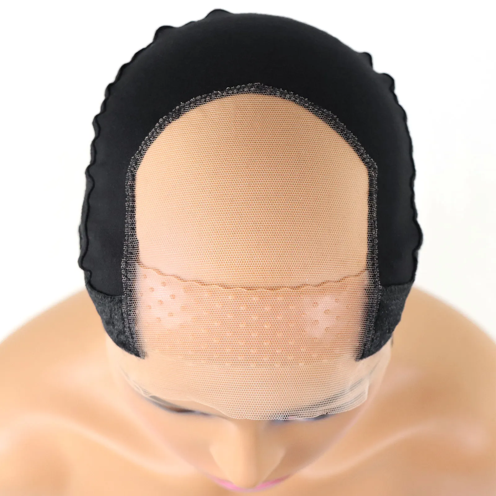4x4 Lace Wig Grip Cap for Women Adjustable Wig Cap with Headband Non-Slip Gripper to Keep Wigs Lace Front In Place Nude