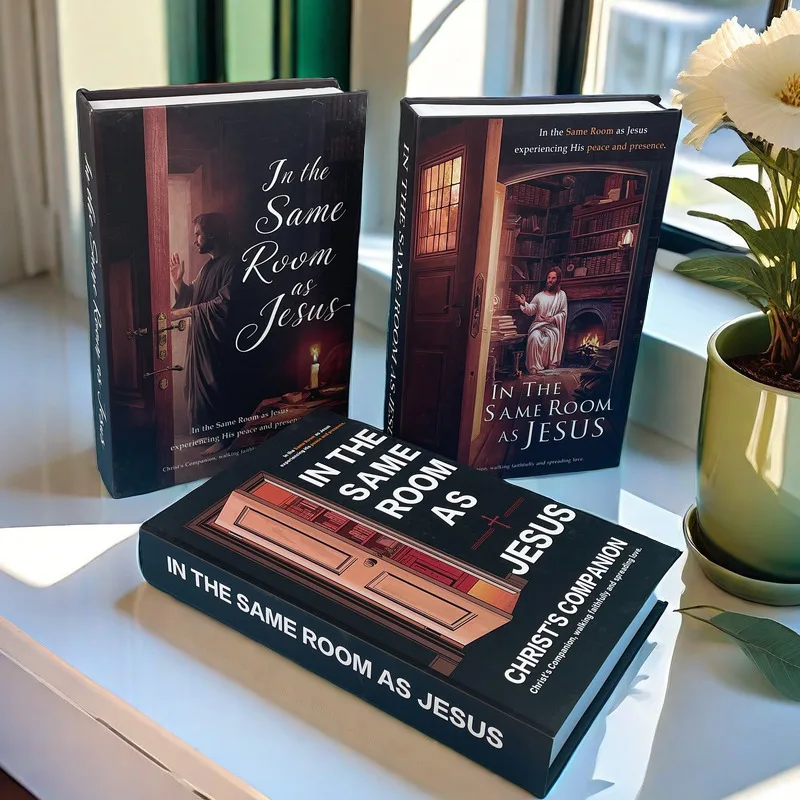 Description Picture 6 of itemJesus Jehovah Mary Fake Book Storage Box Christianity Decorative Books Bible Coffee Table Books The God Good Shepherd Home Decor