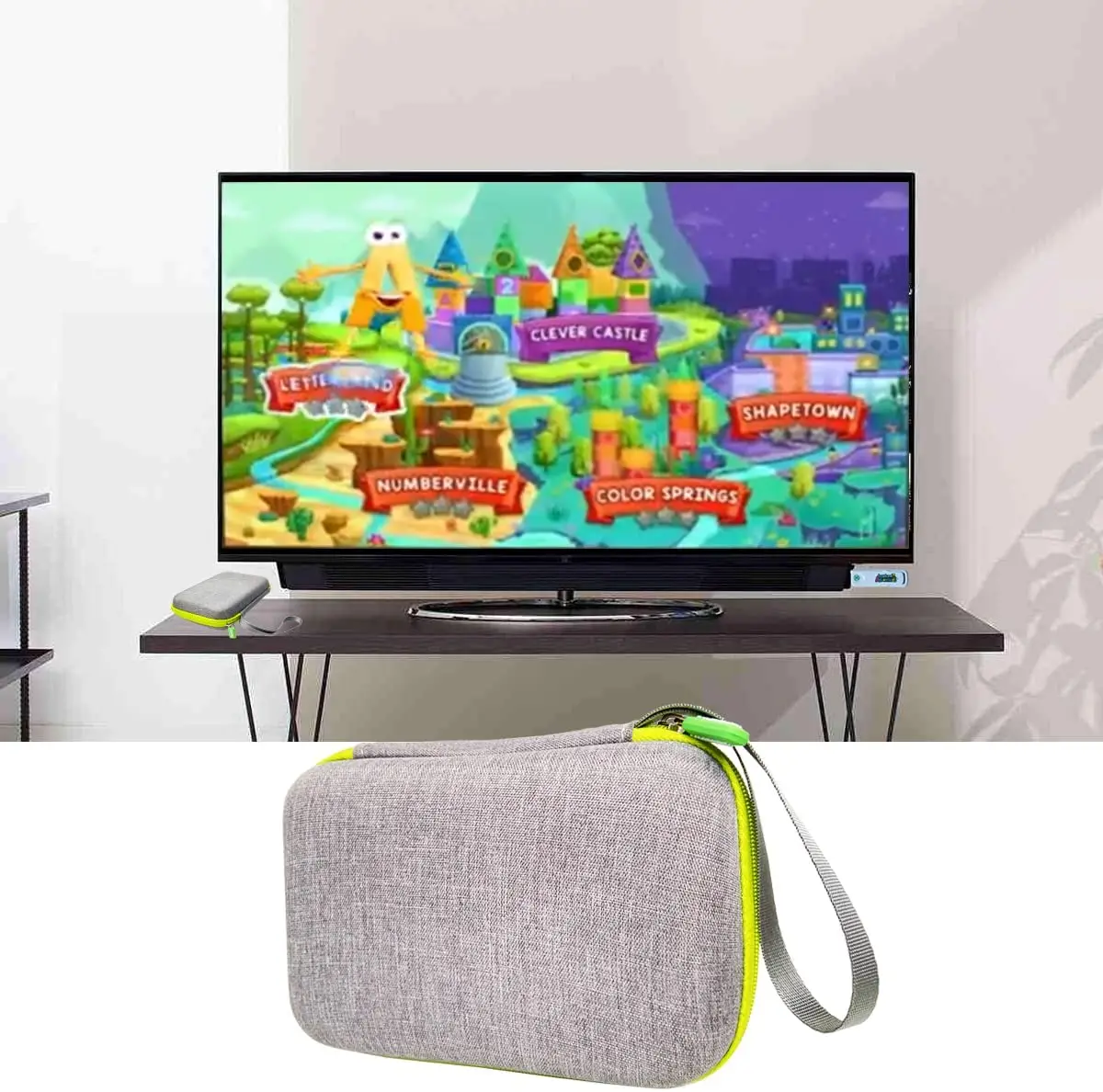 Leapfrog Leapland 모험 학습 비디오 게임용 보호 운반 하드 케이스
