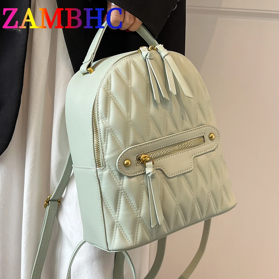 Mochila para mujer, 3 piezas, moda de cuero PU, bolsos de diseño simple,  mochila de viaje, color beige para mujer JM