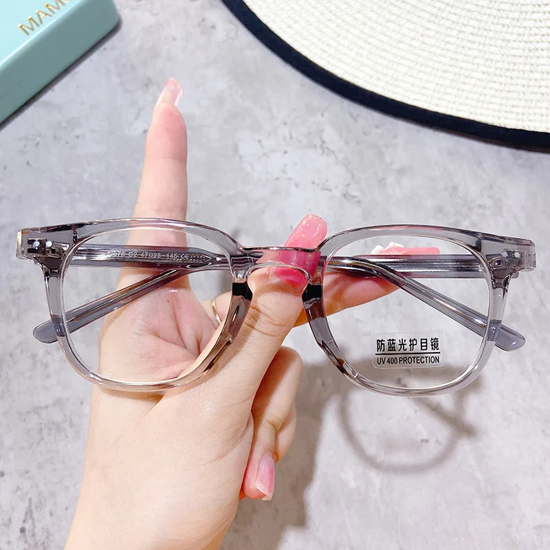 Fashion Glasses Trendy Unisex Glasses Frame Anti Blue Light Glasses Retro For Cycling Shopping Beach