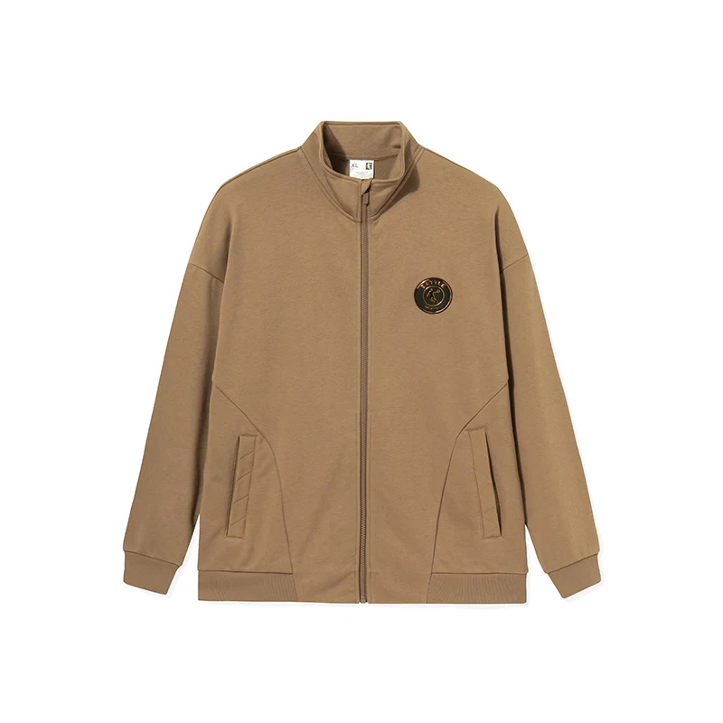 QIAODAN Sports Jacket for Men 2024 New Long Sleeve Warm