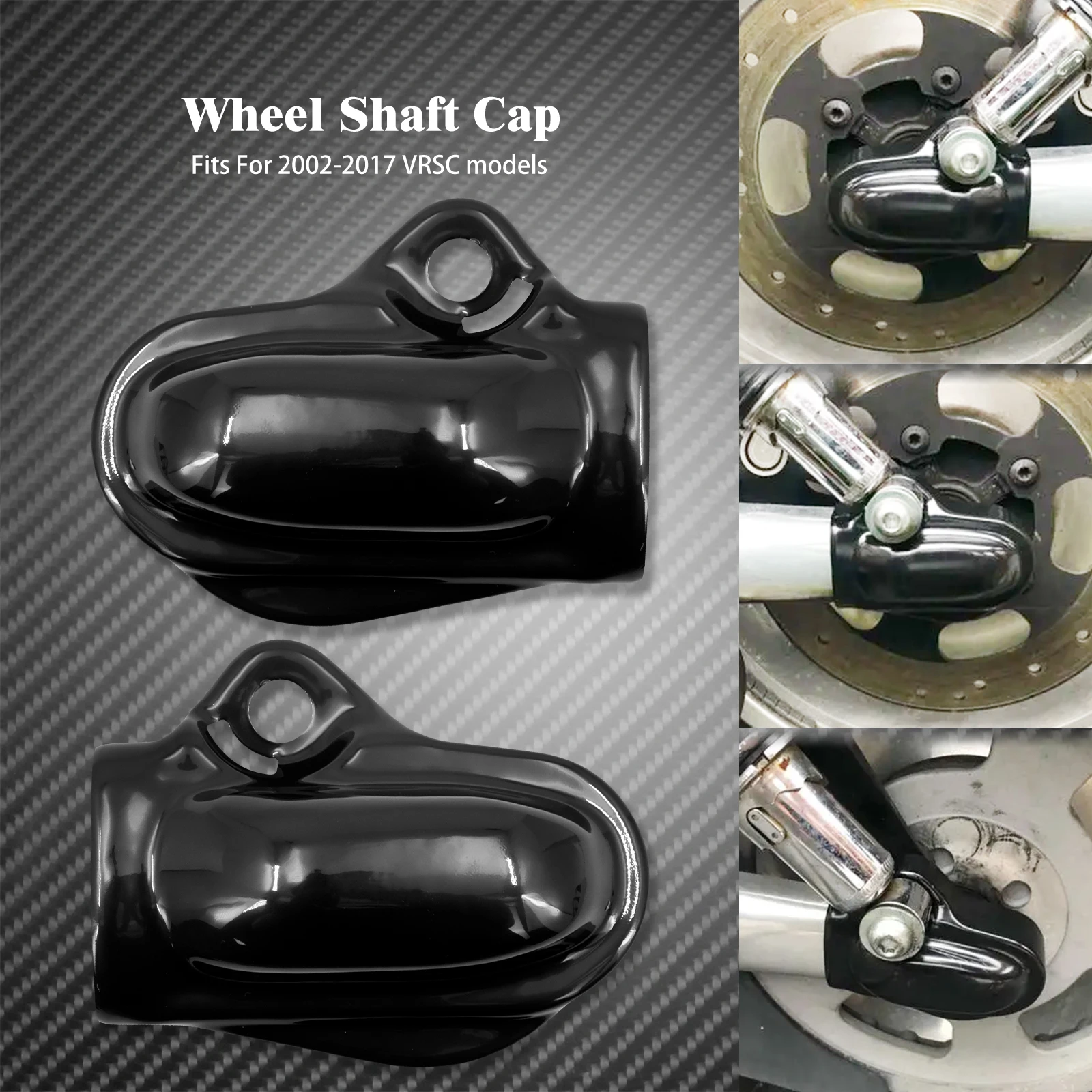Harley V Rod Rear Axle Covers - Wheel Shaft Protector Guards For Night Rod, Muscle & Special Models