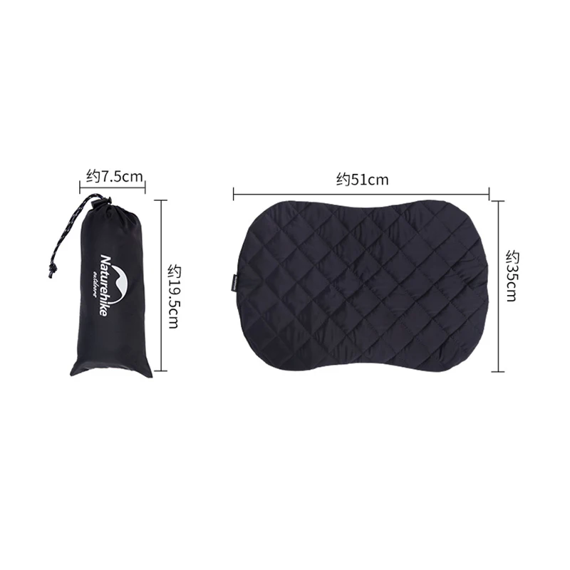 Naturehike Portable Outdoor TPU Camping Pillows Ultralight Inflatable Travel Pillow Cover Sets NH17T013-Z