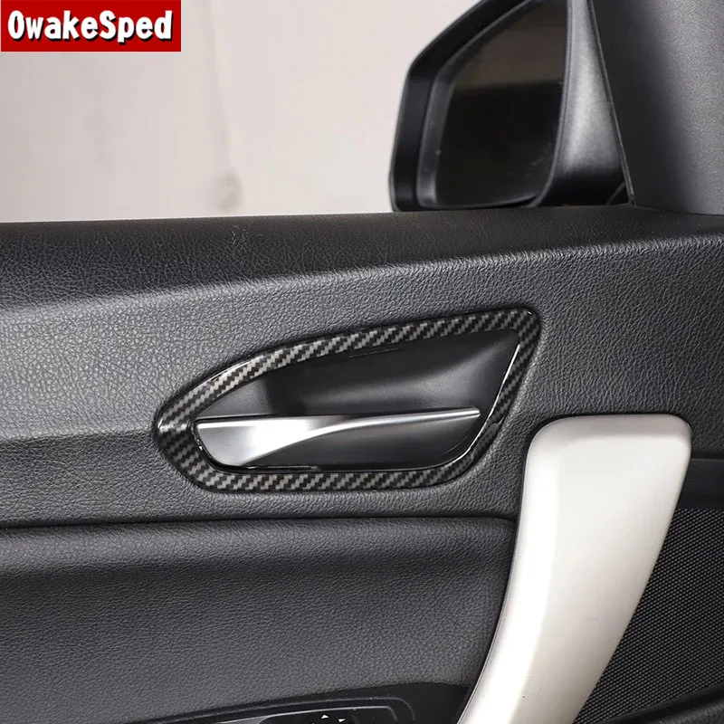 Car-Accessories-Inner-Door-Handle-Catch-Cover-Bowl-Frame-Carbon-Fiber ...