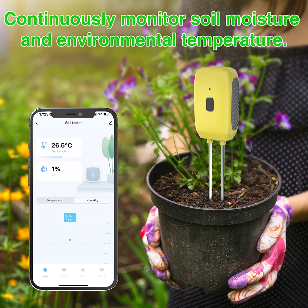 Smart Soil Tester Temperature Humidity Meter
