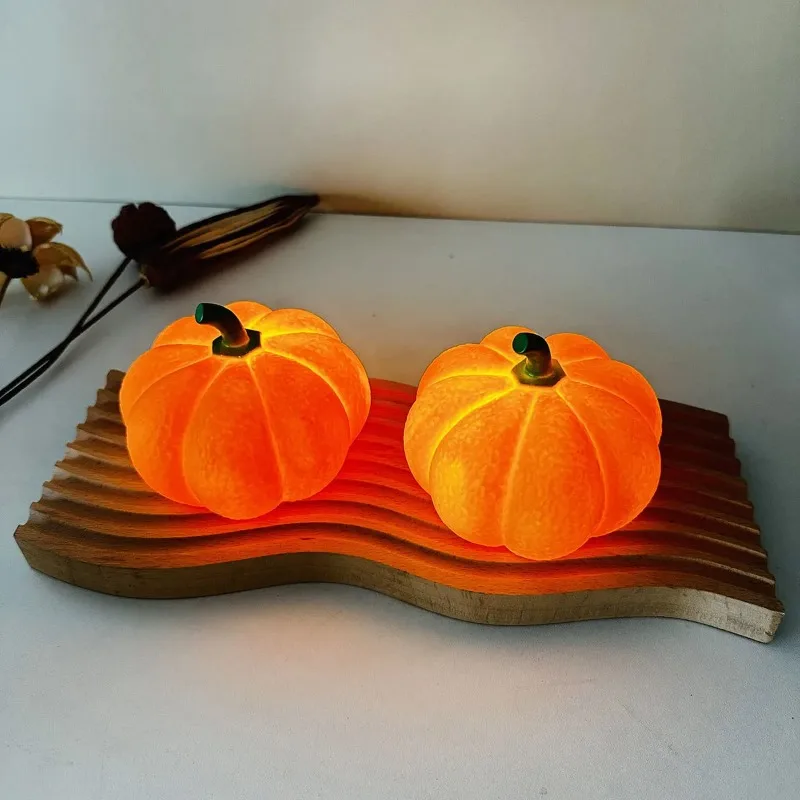 Pumpkin Creative Night Light Halloween Decoration Night Light Bedroom Dormitory Soft Atmosphere Night Light with Sleep Light
