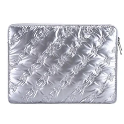 Shockproof Laptop Briefcase Handbag - 13.3 - 14 Inch (Silver)