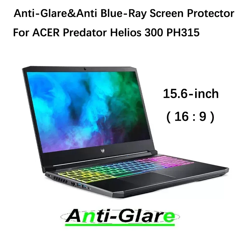2X Proteggi Schermo Antiriflesso Per Acer Predator Helios 300 Ph315-53-72Xd Ph315-54-714U/748Y Ph315-54-74Fg Ph315-55-79Kt 15.6"