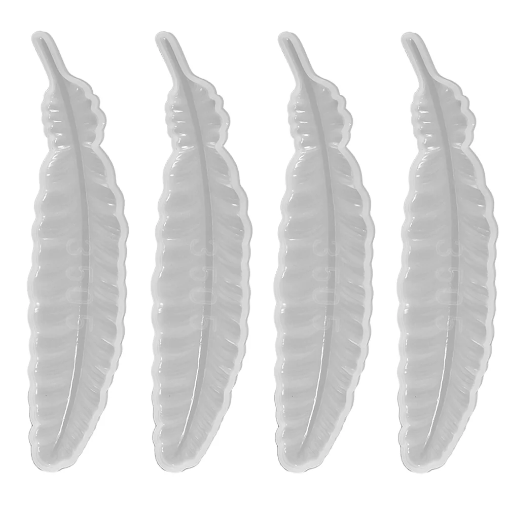 

4 Pcs Decorations Bookmark Silicone Mold Clear Resin Epoxy Molds for Silica Gel Making Tools