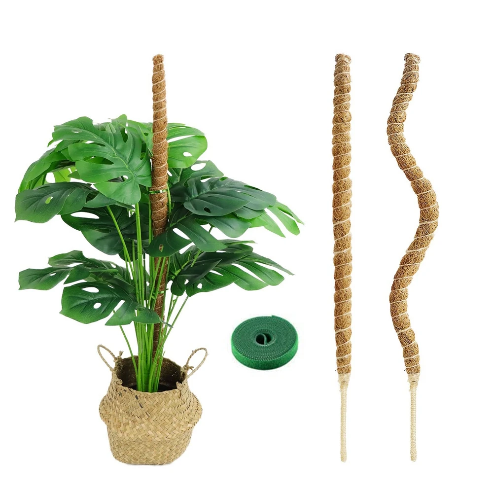 Moss Pole Coco Coir Poles For Climbing Plants Bendable Plant Support
