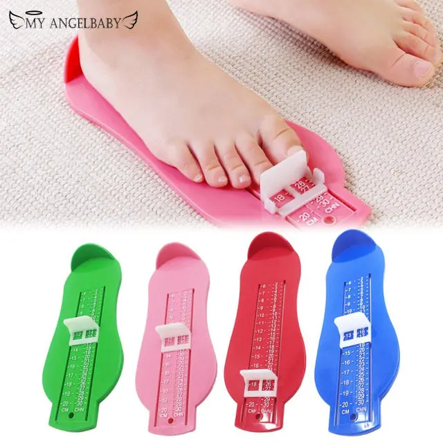0-30cm Baby Foot Measurer Ruler Tools Shoe Size Helper 18-50 Euro Size Foot Measuring Gauge Baby Kids Measure Random Color