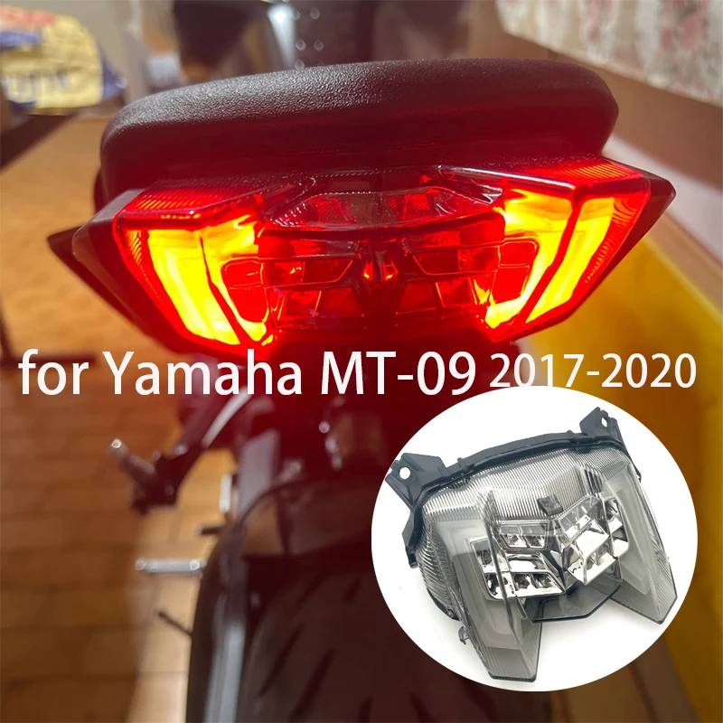

Мотоциклетный фонарь Tali для Yamaha MT-09 MT09 MT 09 2017 2018 2019 2020, светодиодный задний фонарь, задний предупреждающий сигнал поворота, Световой индикатор