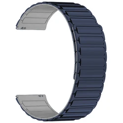 Magnetic Sports Silicone Wristband Strap - 20mm/22mm - 22mm Suunto Ocean (Blue Grey)