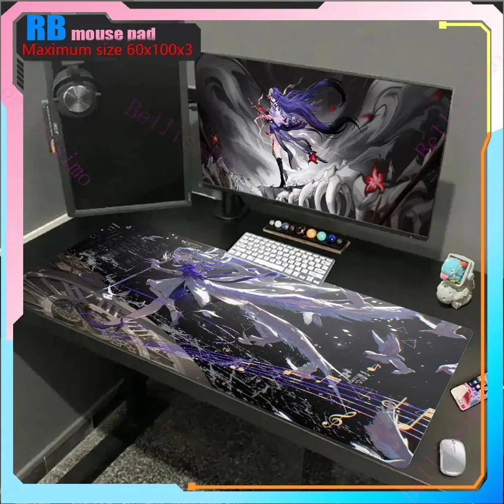 

Hot selling Honkai Star Rail Robin HD Printing Mouse Game Pad 60x120x3 Waterproof Table Pad Portable Suitable Desktop Mouse Pad
