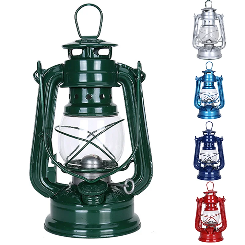 19cm Retro Outdoor Camping Kerosene Lamp Oil Light Lantern Style Decor