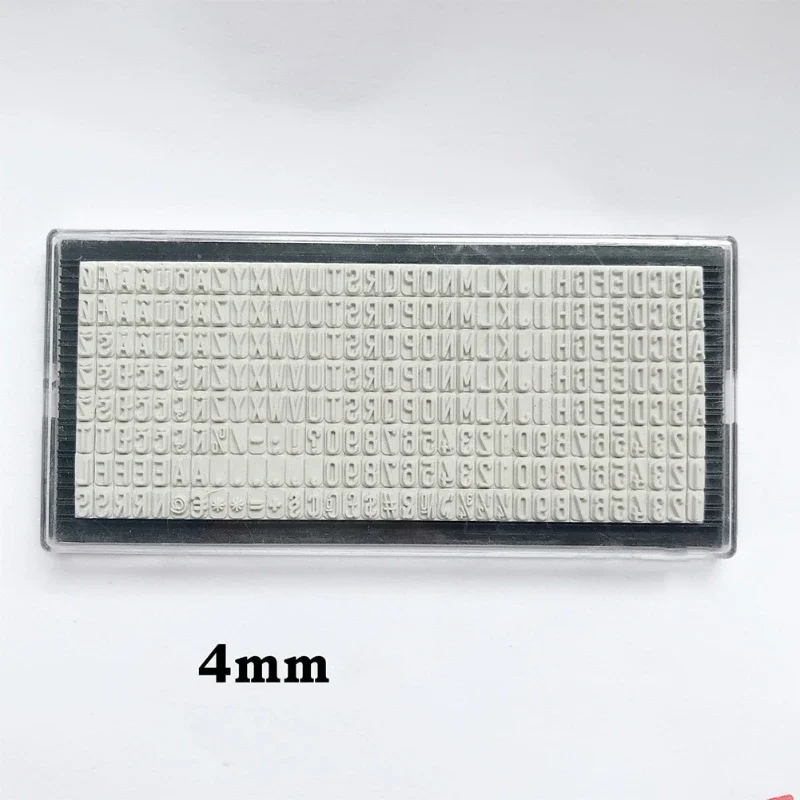 Rubber Stamp 3mm/4mm/6.4mm Stamp Letters Plate Custom Personalised Name Address Accessory for Digital Letter Stamp DIY Scrapbook