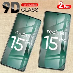 2 - Pack 9D Curved Tempered Glass Screen Protector, 9H Hardness - Realme 15 Pro (2Pieces)