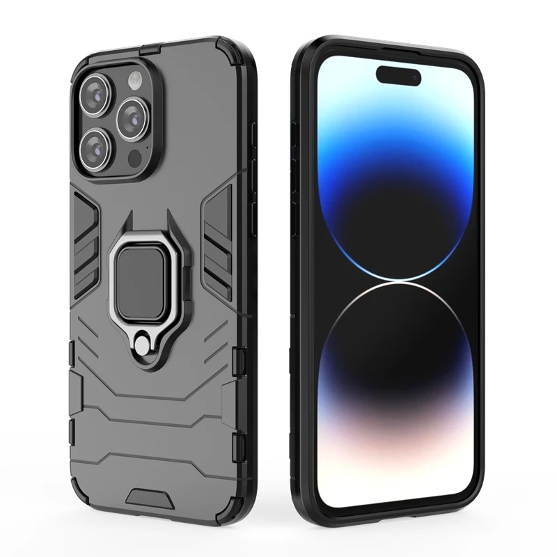 Magnetic Car Ring Shockproof Armor Phone Case Cover