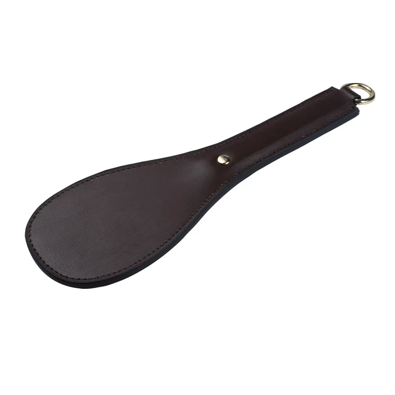 28.4CM PU Leather Equestrian Paddle Horse Whip, Slap Equestrianism Oval Paddle 3
