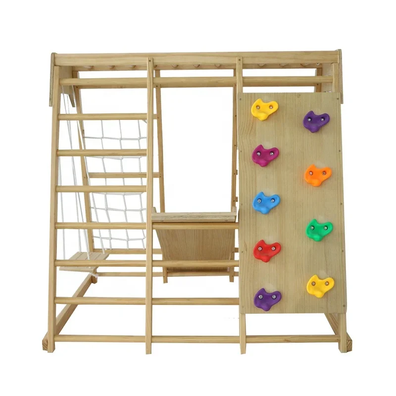 Montessori Climber Toddler Slide Climbing Equipment Children Wooden Playground Indoor Climbing Frame For Kids