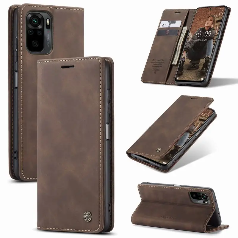 

Leather Case For Xiaomi Redmi Note 10 Pro Max Flip Wallet Magneitc Silicone Bumper Phone Cover On Xiomi Redmi Note 10S Pro Coque