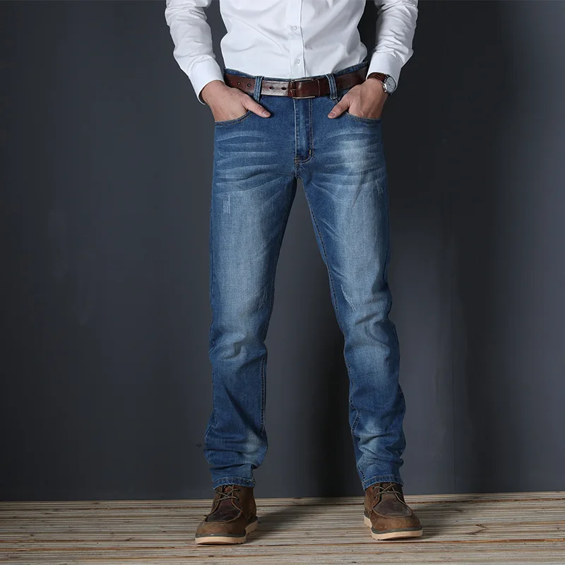 Jeans Men Luxury Denim Pants Slim Straight Baggy Casual Pants Male jeans For Men Original Brand Business Fashion Man Trousers