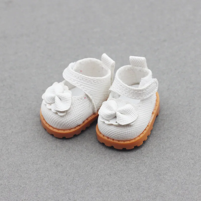 Doll Leather Shoes Labubu Bow Shoes for 17cm Labubu 10cm EXO /Cotton Doll Finger Shoes 5