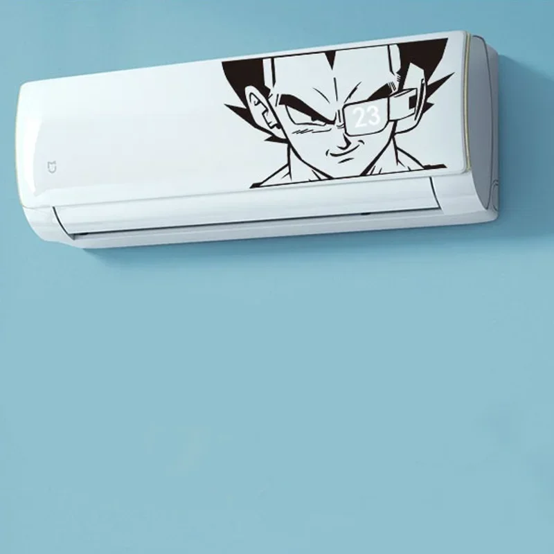 Cool Air Conditioning Decoration Sticker Vegeta Anime Character PVC Sticker For Kids Room Boys Bedroom D&eacute;cor Air Conditioning adhesive vinyl stickers