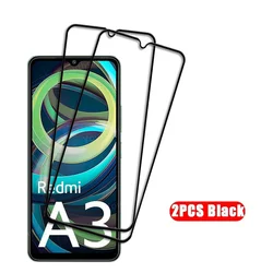 Premium Full Cover Tempered Glass Screen Protector and Protective Film - Redmi A2 Plus (2 Pcs)