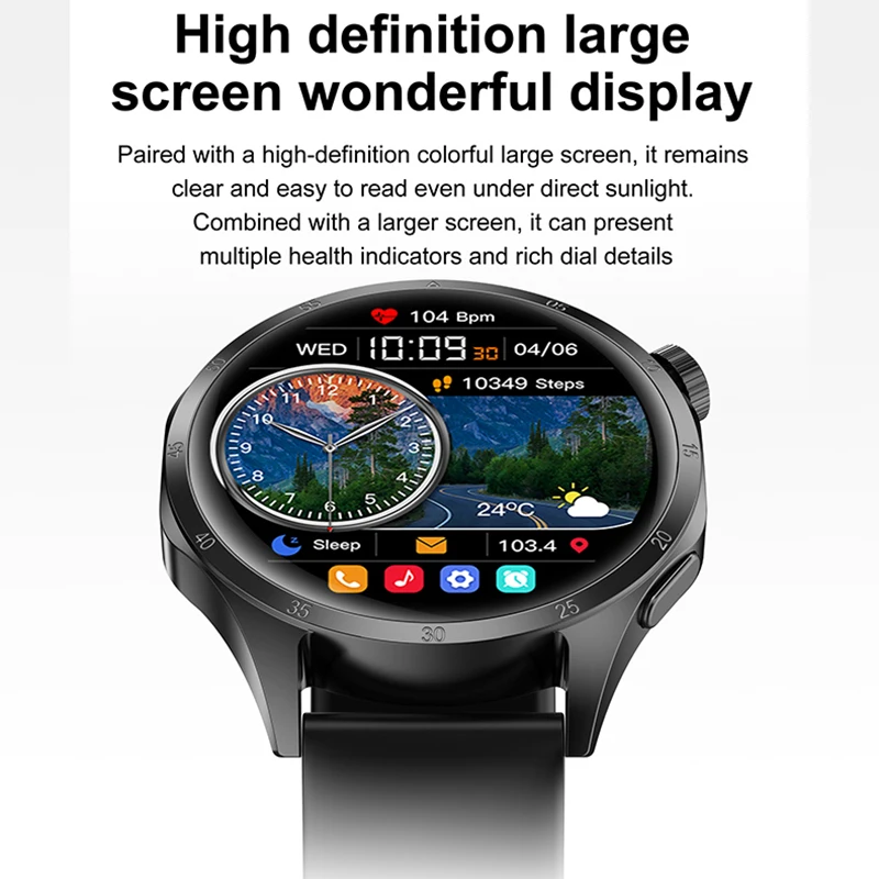 Watch 5 Pro GPS NFC Smart Watch Men 360*360 AMOLED Screen Heart Rate Bluetooth Call IP68 Waterproof Man Smartwatches 2025 New