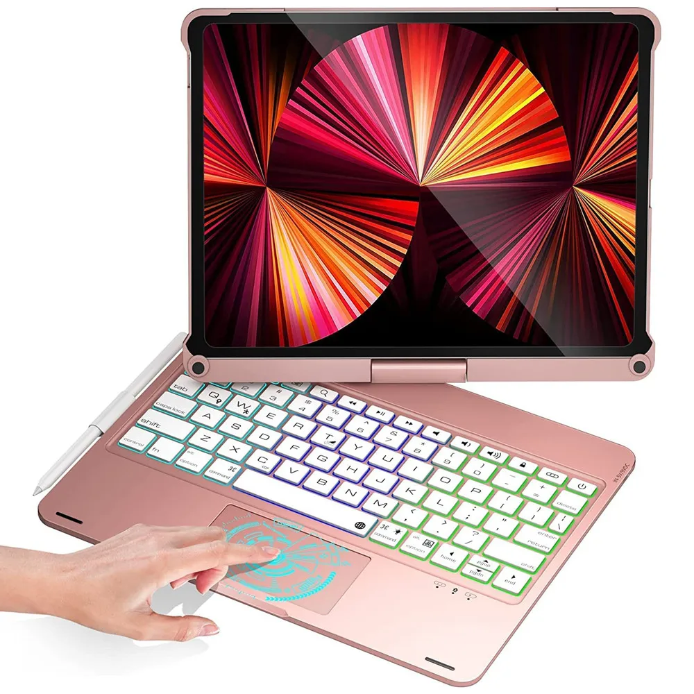 Custodia Per Tastiera Magica Touchpad Per Ipad Pro 11 10.2 Ipad Air 4 10.9 Tastiera Wireless Retroilluminata Trackpad Per Ipad Pro 10.5 Pro 12.9