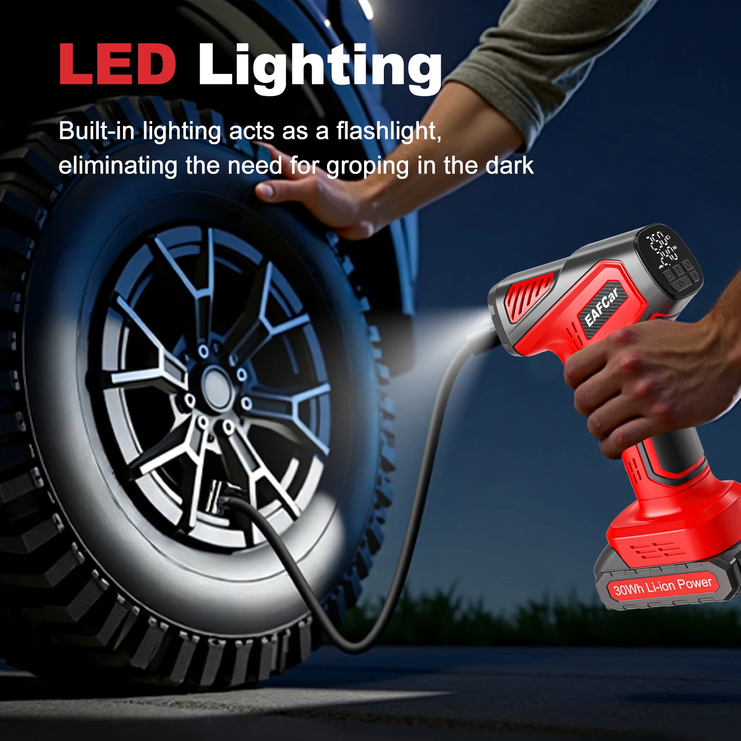 150PSI ���� �ڵ��� ���� ���� ���� Ÿ�̾� ������ 21V ���͸� �޴�� ���� �������� �ڵ��� SUV ORV �����ſ�