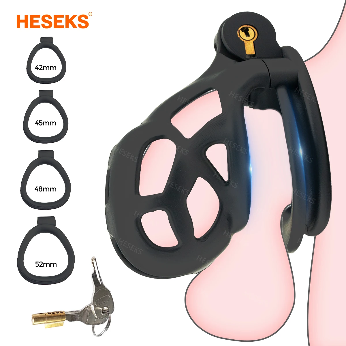 Penis Chastity Cage HESEKS Male Chastity Cage Sissy Femboy Beginner