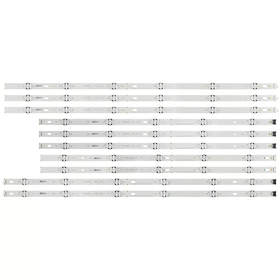 Tira Retroiluminação Led para lg 60 Polegada 60uj63 60uj63_uhd_a 60uj6300-ua 60uj6050-ua 60uj634v 60uj6500 Nc600dge-aafx3 Aafxc 10 Pcs - Imagem 5