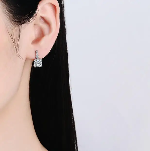 Elegant Tibetan silver cubic zirconia earrings for women, stylish stud design perfect for everyday wear and special occasions
