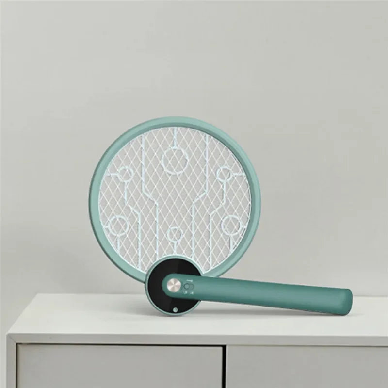 여름 버그 Zappers Foldable USB 충전식 홈 버그 음소거 비행 찰싹 때림 함정 곤충 킬러 램프 핸드 헬드 전기 모기 킬러