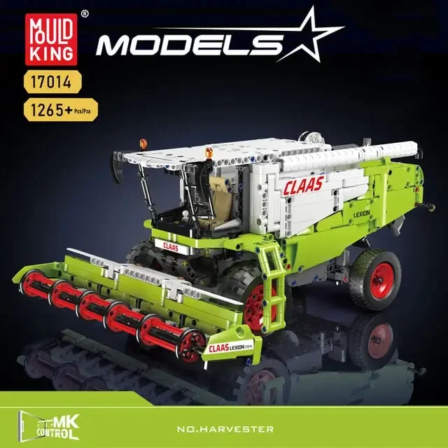 

Новинка 2024, технический трактор, комбайн, электрический RC MOC, строительные блоки, игрушки, подарки