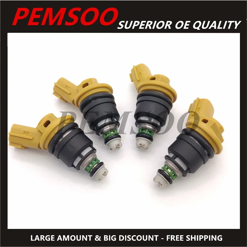 4Pcs Flow Matched 555Cc Per Nismo Side Feed Iniettore Di Carburante 16600-Rr543 Per 300Zx Z32 Rb25Det Vg30Dett Sr20Det Ka24