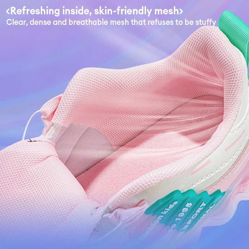 أحذية رياضية كاجوال للفتيات باللون الوردي العصري أ...