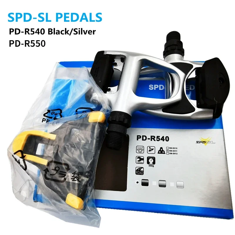 

SPD-SL Pedal Original PD-R550/R540 Pedals Self-locking Road Pedal R550 Road Bike Pedals with SH11 Cleat Cycling Locking Pedal