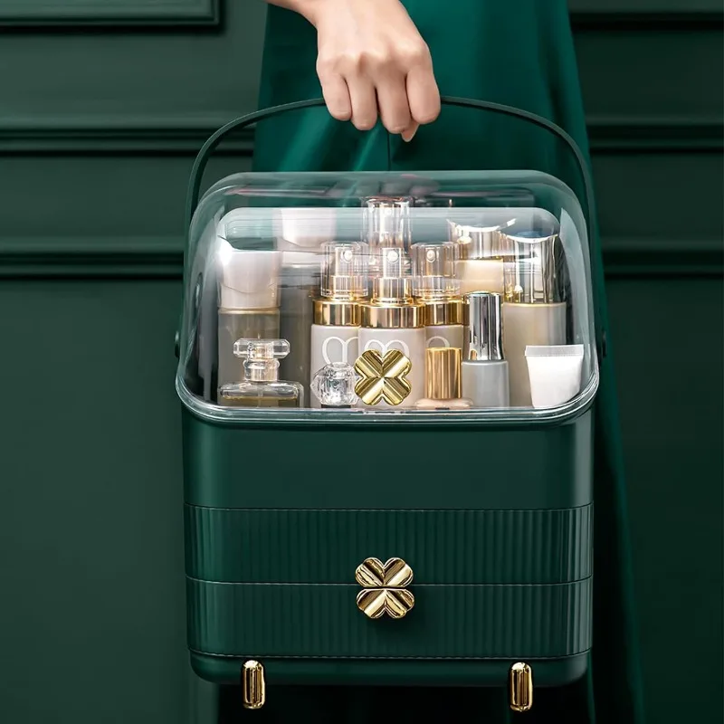 Preppy Skincare Organizers Makeup Organizer Holder Cosmetic Storage Box Display Case 3 Tiers 4