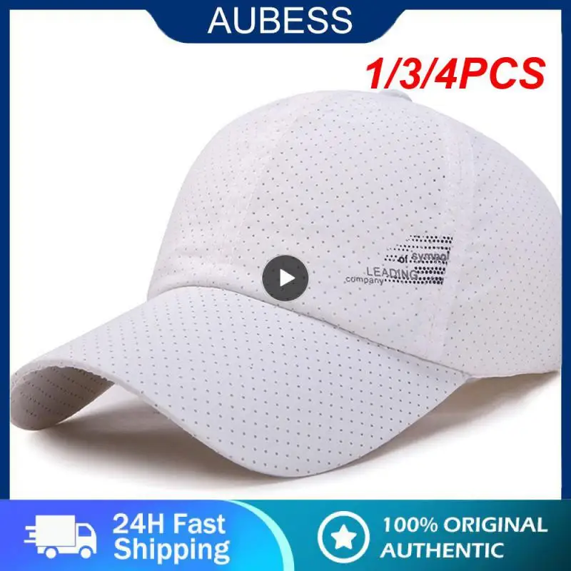 

1/3/4PCS New Quick-drying Women's Men's Golf Fishing Hat Summer Outdoor Sun Hat Adjustable Unisex Baseball
