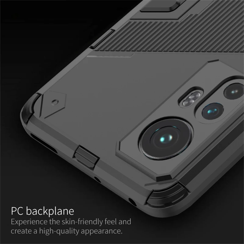 

Чехол-держатель для Xiaomi Mi 12S, чехол для Mi 12S Capas, новая Противоударная задняя крышка, PC, Автомобильный кронштейн, чехол для Mi 12 Lite 12S Pro 12X Fundas