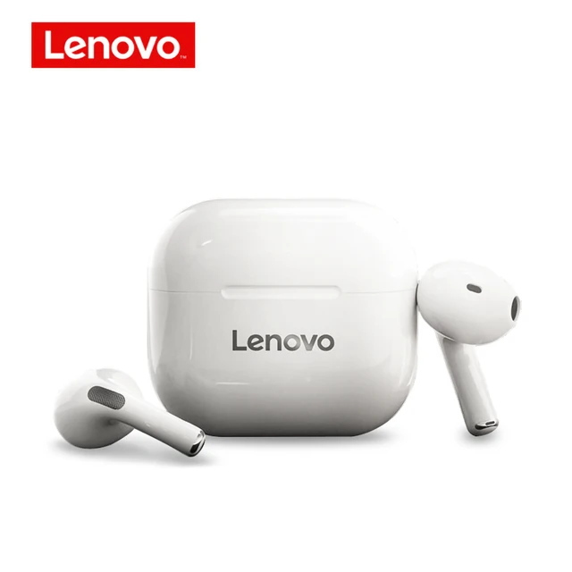 Lenovo LP40 Wireless Headphone TWS Bluetooth 5.0 Earphones Dual Stereo Noise Reduction Bass Headset Touch Control Earbuds 300mAH LP40 White