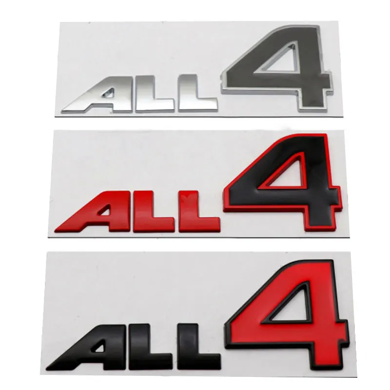 

ALL 4 letter Original badge Car stickers for BMW Mini Body Modification Accessories four- wheel drive logo decoration decals