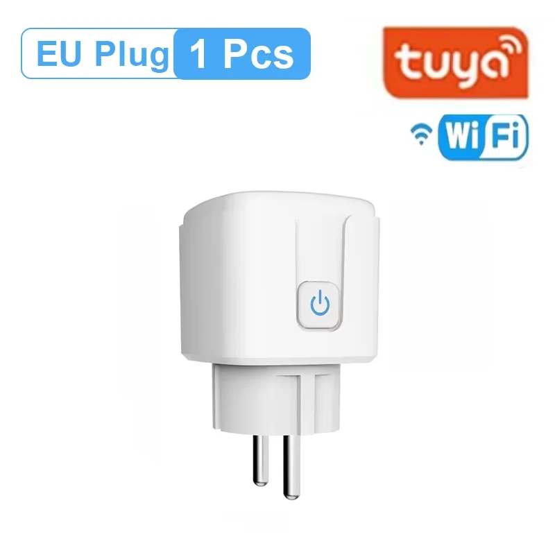 Smart WiFi Plug with Power Monitoring and Remote Control - Compatible with Smart Home Assistants